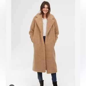 H & M Long Teddy Coat